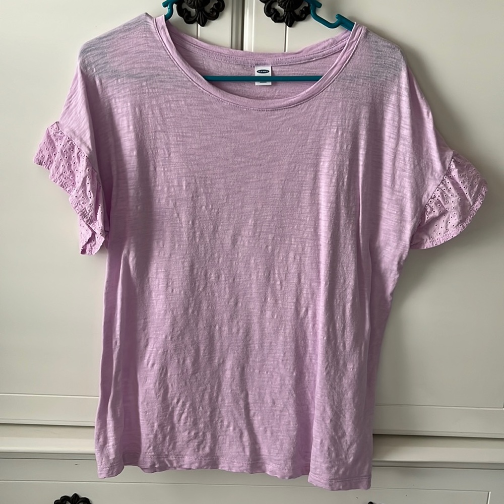 Lavender short sleeve shirt